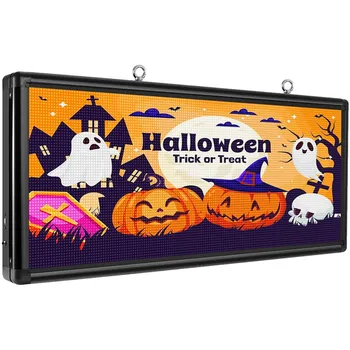 P6 1030X450mm Zewnętrzne pełnokolorowe wyświetlacze LED Przewijany tekst Ekran LED Programowalny USB Sklep Reklama LED Matrix Sign Board