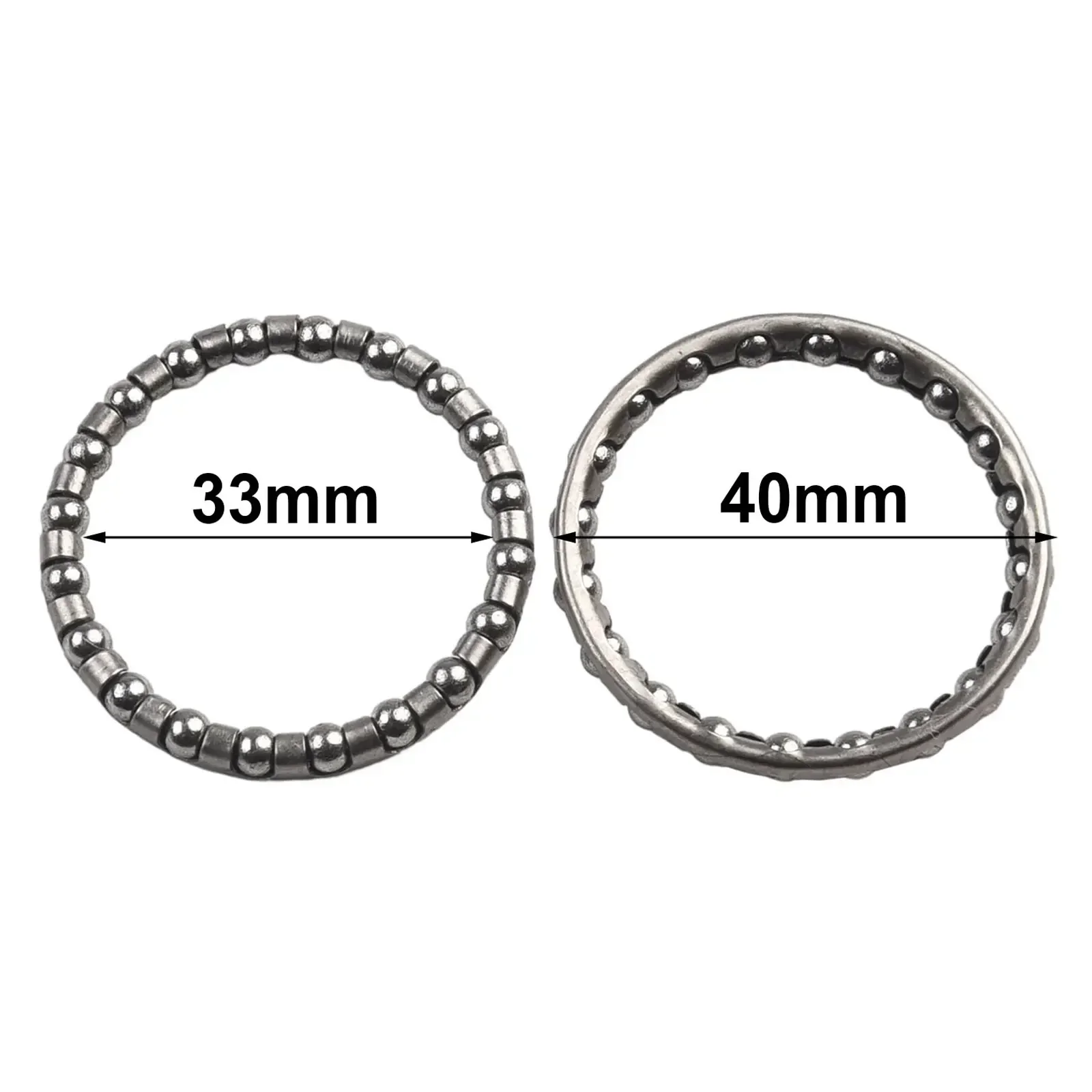 

2pcs Bike Ball Bearing 1 1/8'' Wheel 32mm Metal Replacement Threaded Bicycle Caged Crankshaft Cycle High Quality