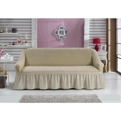 Şebnem Gossamer Cotton 2 Personality Skirted Sofa Bed Seat Sofa Cover