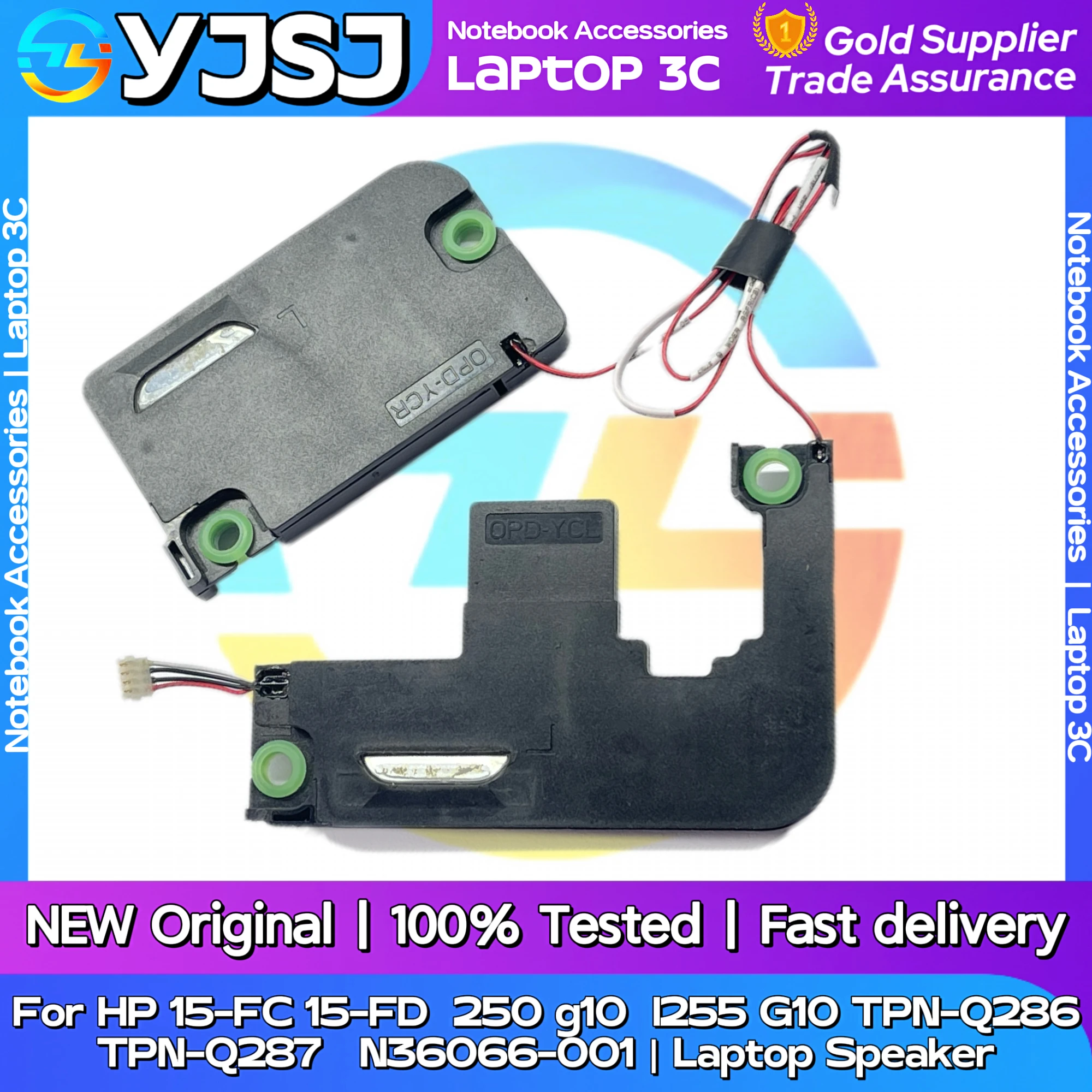 New Original Laptop Notebook Speaker For HP 15-FC 15-FD 250 g10 255 G10 TPN-Q286 TPN-Q287 N36066-001 Built-in Speaker Horn Audio