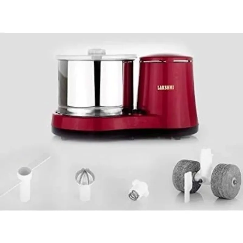 Lakshmi CZ Model 2 L Table Top Wet Grinder With Atta Kneader & Coconut Scrapper | 110 Volt For USA & CANADA