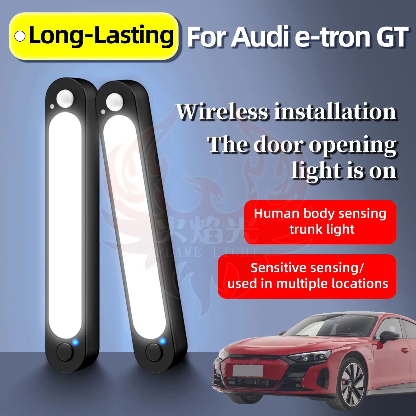 For Audi E-tron GT Sensor Light Automatic Truck Lighting LED Magnetic Lamp Auto Ceiling Lamp Bars Dome Lighting High Brightness