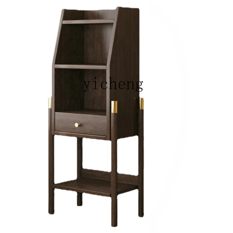 

Zc Bookshelf and Storage Shelf Living Room Floor Bookcase Wall Storage TV Side Cabinet Multi-Layer Storage Cabinet