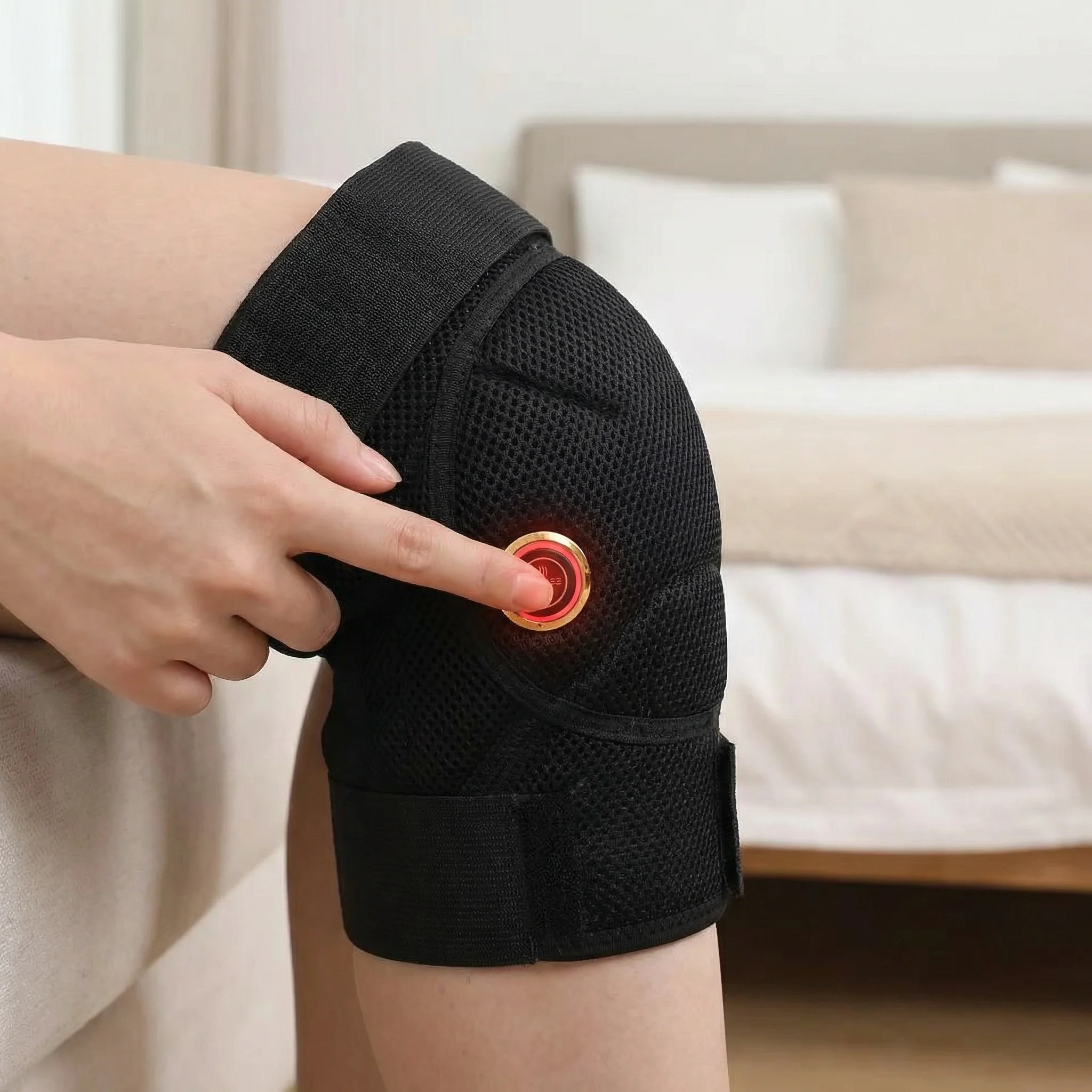 

Electric Heating Pads for Knee Fatigue Relief 3 Levels Temperature Heated Elbow Knee Pad Brace Warming Products Health Care