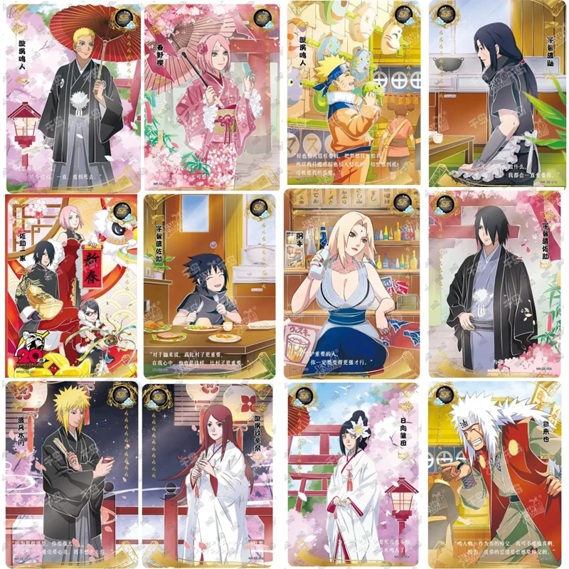 Naruto SE Series Single Card Collection, Ootsutsuki, Kaguya Senju, Hashirama, Nohara, Rin Rare, Brinquedos para Presente de Natal