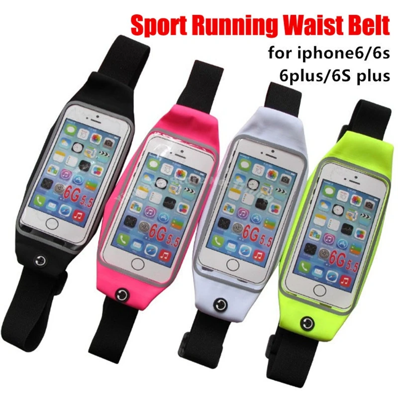 

100pcs DHL Sport Run Waist Bag Case For Samsung Galaxy S7 S6 S5 S4 A5 A7 A8 Note 3 4 5 For iPhone 6 6S Plus 5S Waterproof bags