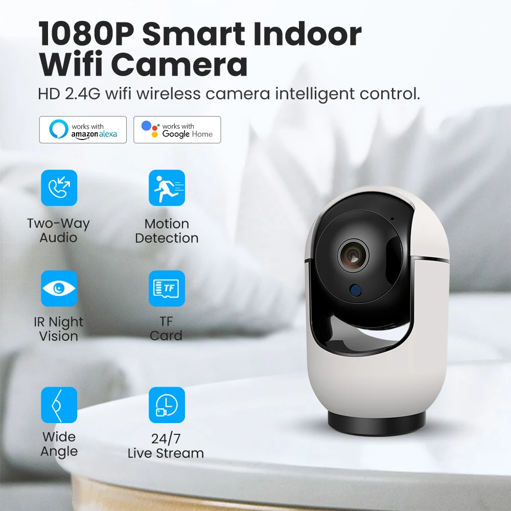 ONNDO Tuya Câmera IP WiFi Câmera de Vigilância Sem Fio Monitor Do Bebê 2MP 1080P Auto CCTV Câmera HD Rastreamento Nuvem AI Smart Home