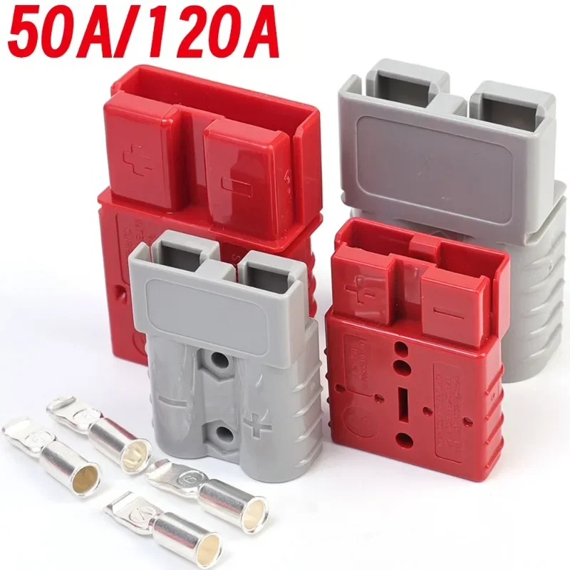 50A 120A Plug Kabel Terminal Heftruck Batterij Power Connector Kit Quick Plug Batterij Opladen Connector RV Batterij UPS Omvormer
