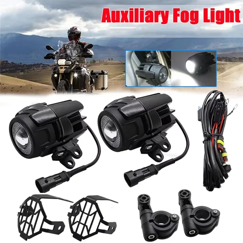 Universal Motorcycle Front Fog Light Led Driving Passing Fog Lamp Lights Auxiliary For R1250GS R1200GS F750GS F850GS G310GS