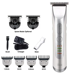 CHC338 Professional Precision Hair Clipper Electric Hair Trimmer Beard Shaver Carving Cutter for Men Barber Haircut Machine