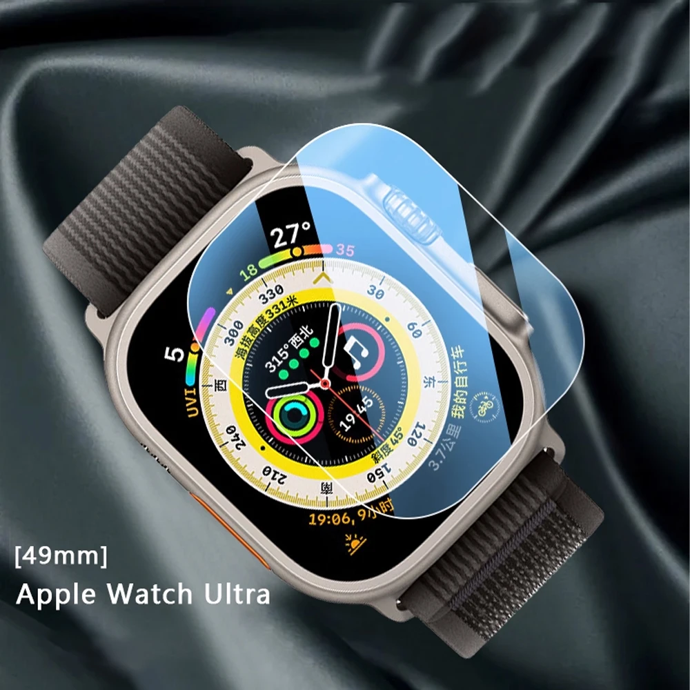 Tempered Glass For Apple Watch Ultra 3 49mm Screen Protector Anti-Scratch HD Full Film iWatch Series Ultra 2 3 Cover Accessories