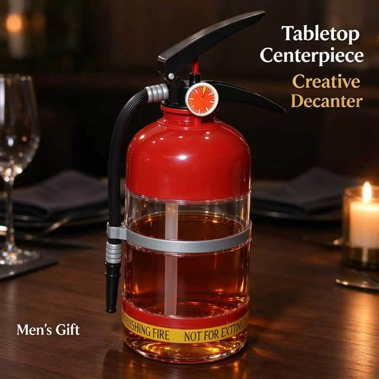 1.5L Novelty Beverage Container Whiskey Aerator Dispenser, For Wine Beer Cocktails, Party Bar Table Accessory