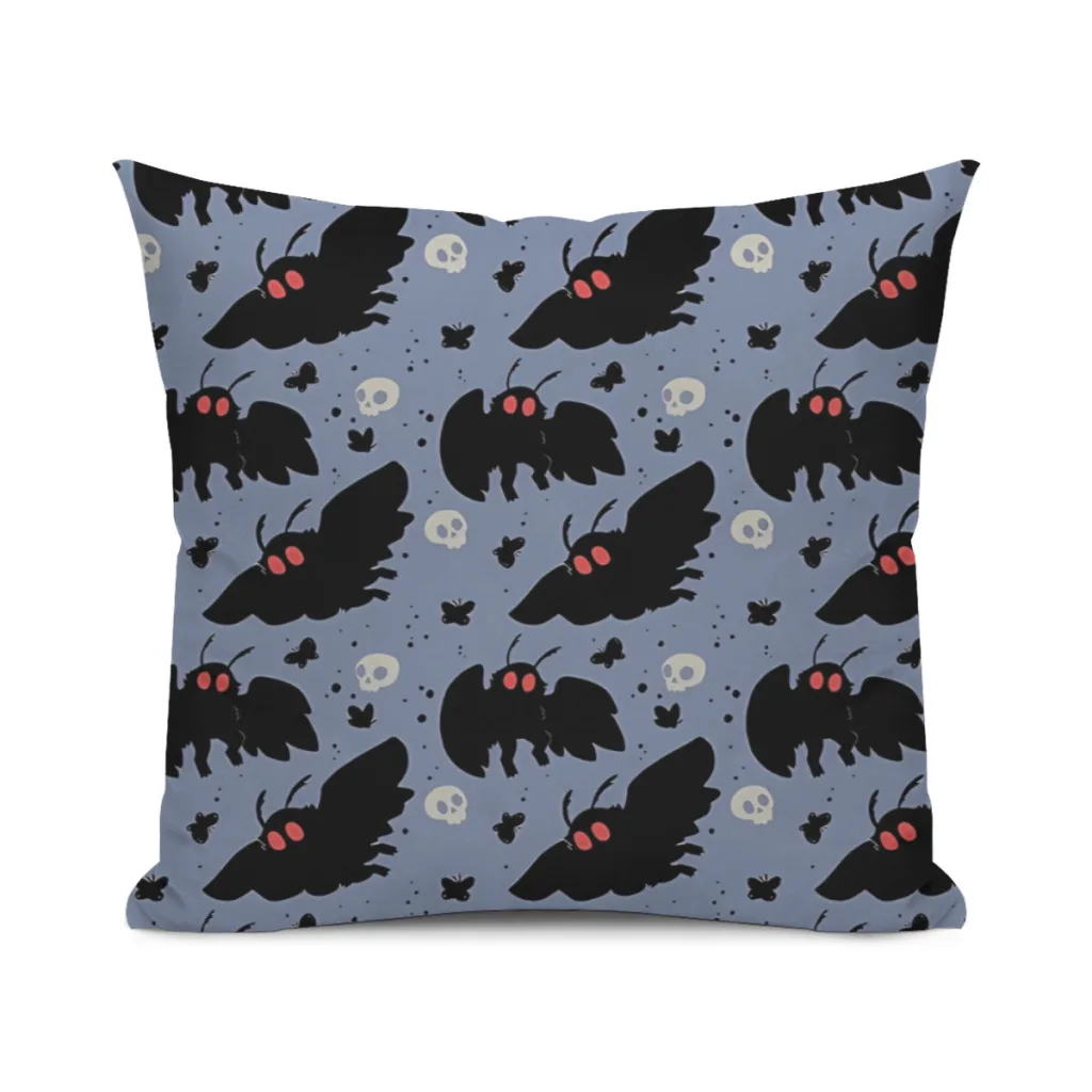 Mothman - Daylight Blue_90590515 (1) Pillowcase Cushions Cover Cushions Home Decoration Pillows For Sofa