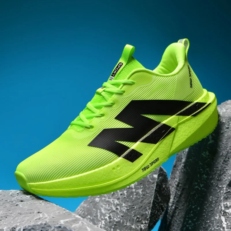 Men Carbon Plate Running Shoes Lightweight Women Athletic Sneakers for Marathon Racing Professional Training Casual Sports Shoes