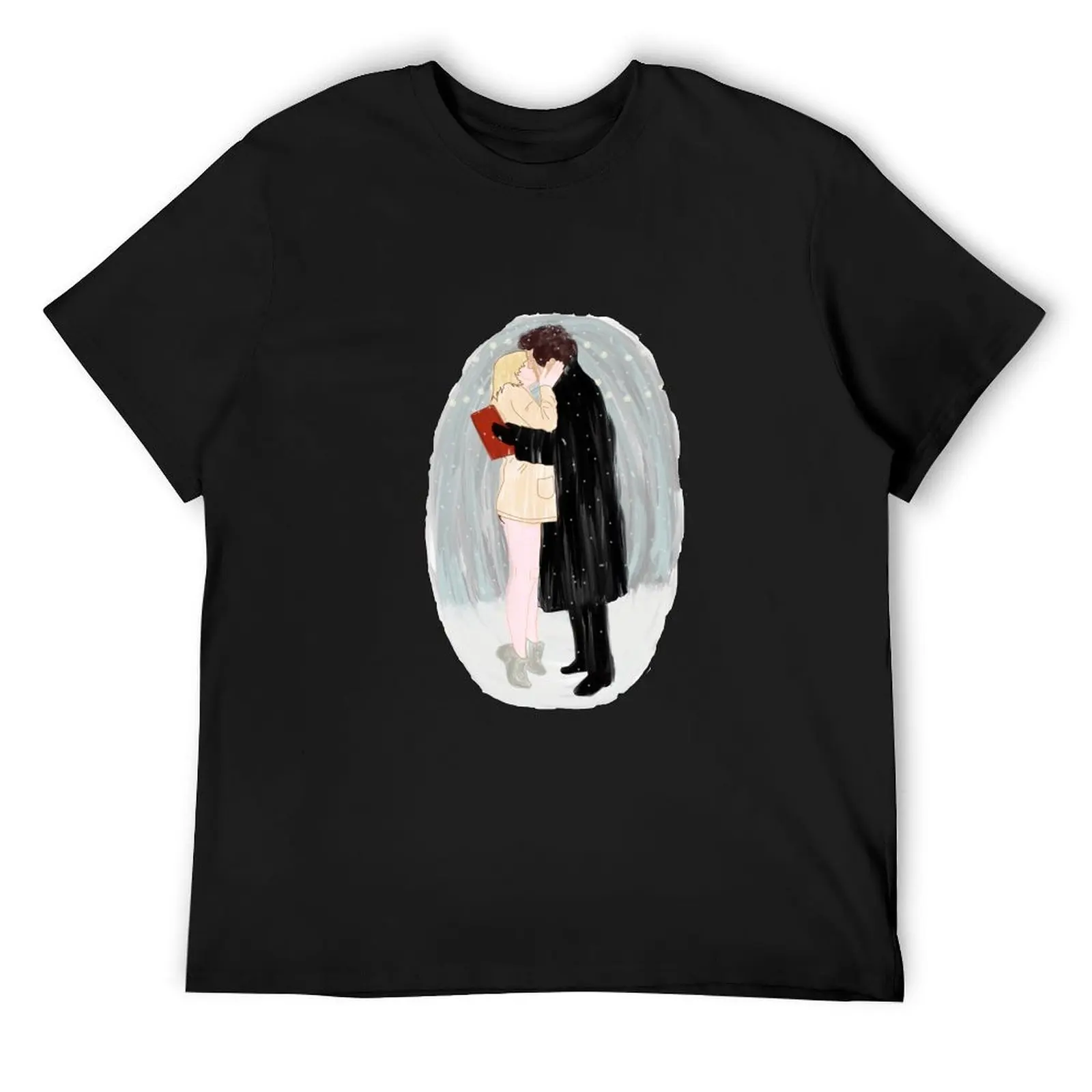 Bridget Jones Christmas Kiss T-Shirt graphic shirts vintage anime shirt customs rapper graphic tees oversized t shirt men