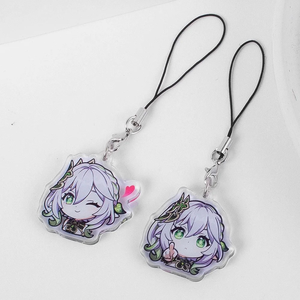 Anime Genshin Impact Nahida Game Cosplay Mezzanine Key Chain Series Cute Q Edition  Ambitus Gift