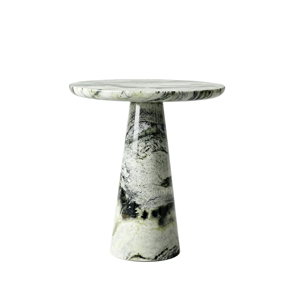 Nordic style, modern design, luxurious limestone coffee table, countertop base, retractable, convertible living room furniture