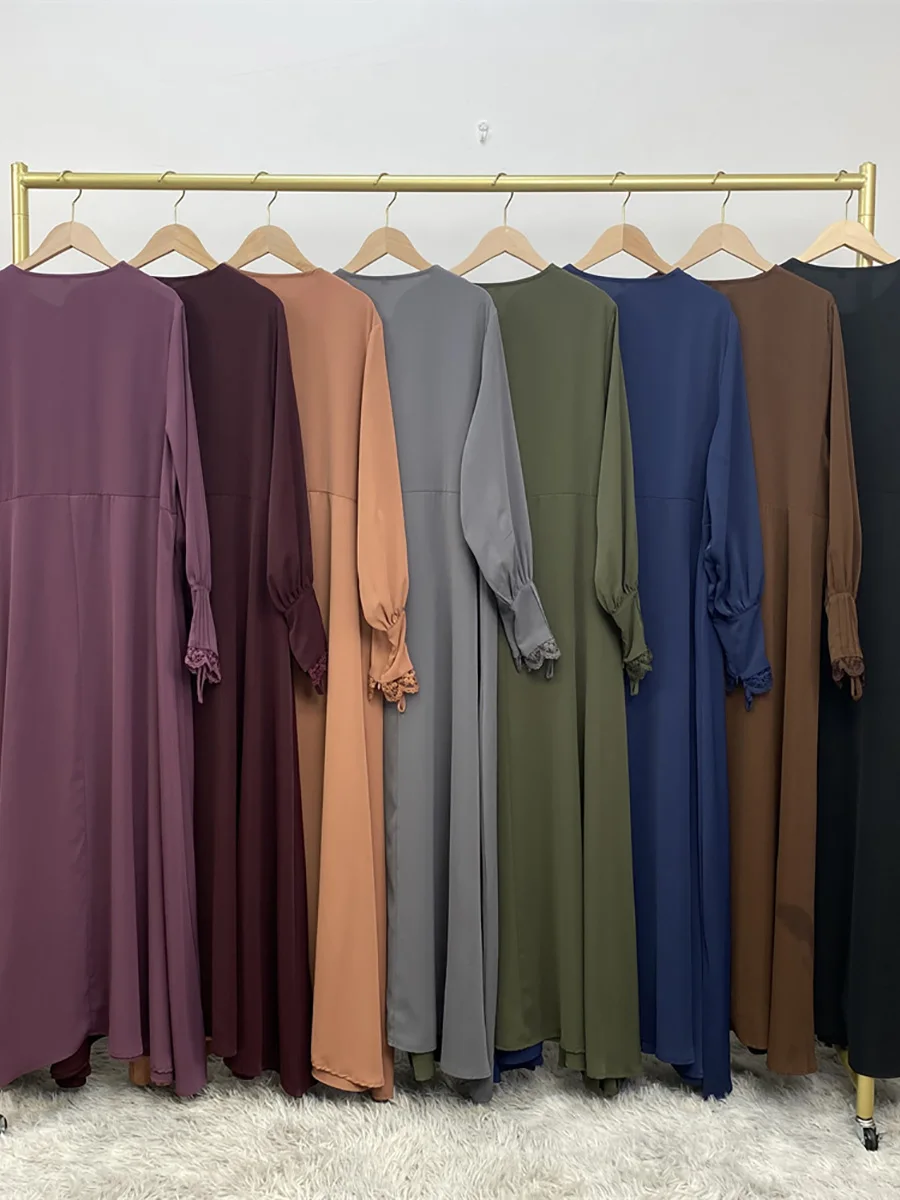 عباية تشاومينغ دبي Musulman De Mode فستان حجاب تركيا قفطان إسلامي ملابس إسلامية للنساء رداء متواضع قفطان ماروكين عيد 15