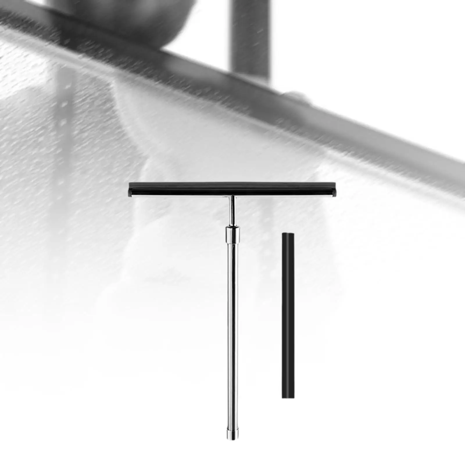 Shower Squeegee Washing Wiper Mirror Scrapers Tile Cleaning Adjustable Length
