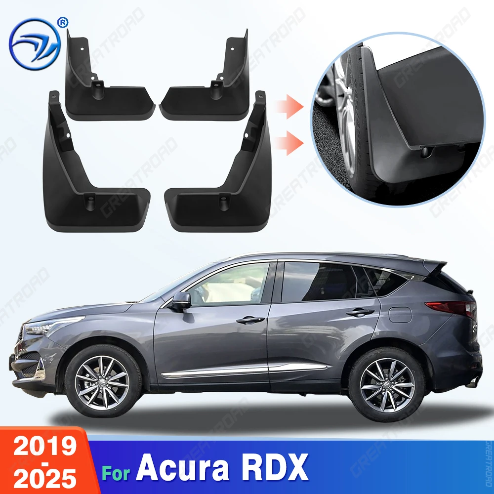 

For Acura RDX 2019 2020 2021 2022 2023 2024 2025 Fender Mudflaps Splash Guards Mudguards Mud Flaps car Accessories