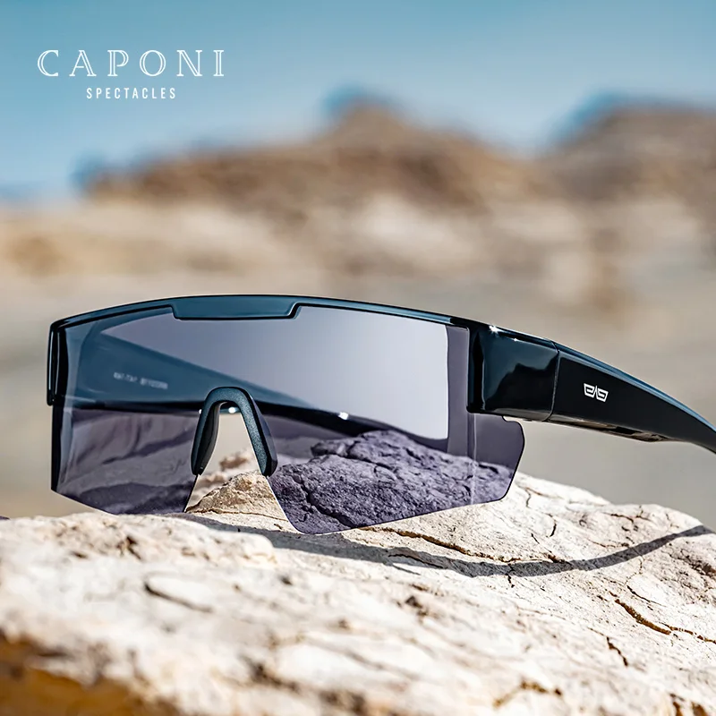 CAPONI Fit Over Sunglasses For Men Polarized EMS Photochromic Cover Optical Men's Glasses UV400 Light Sport New Eyewear BS3116