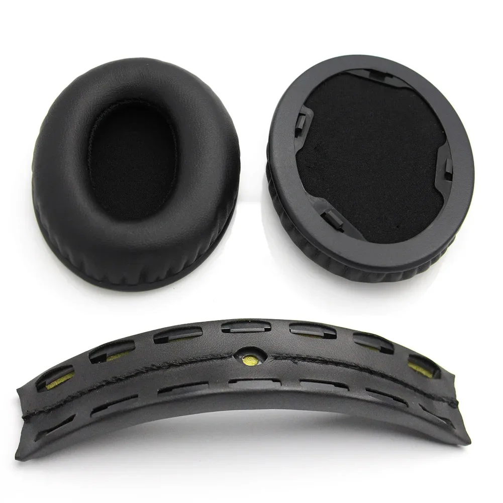 1 Pair Replacement Ear Pads + Headband Cushion for Beats By Dr Dre Studio 1.0 Headphone White/Black GDeals