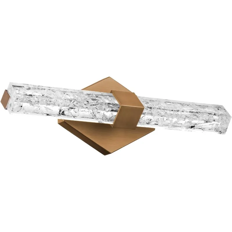 

Regal 18-дюймовый светодиодный светильник для туалетного столика или настенного светильника для ванной комнаты высотой 3000K из состаренной латуни