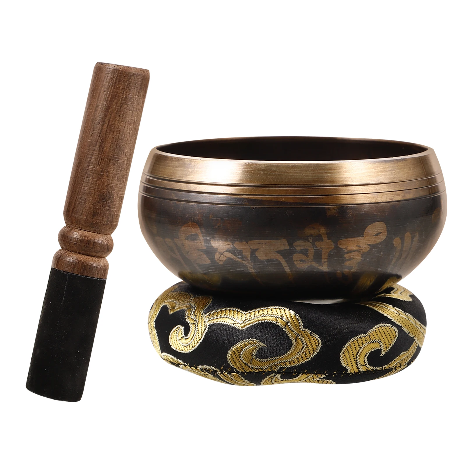 

Bowl of Scripture Decorative Sound Prayer Music Tray Mini Meditative Copper Singbing Exquisite Singing