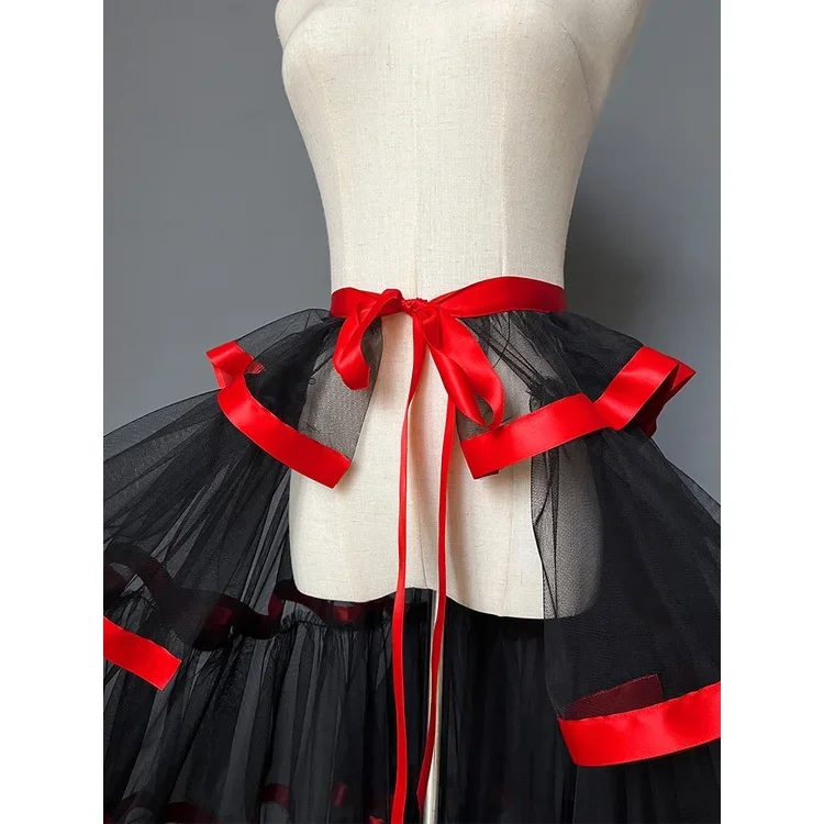 화려한 무대 쇼 하프 스커트, 여성 댄스 하프 스커트, 긴 한국 걸 그룹 댄스 원피스, 할로윈 코스프레 의상, 신제품