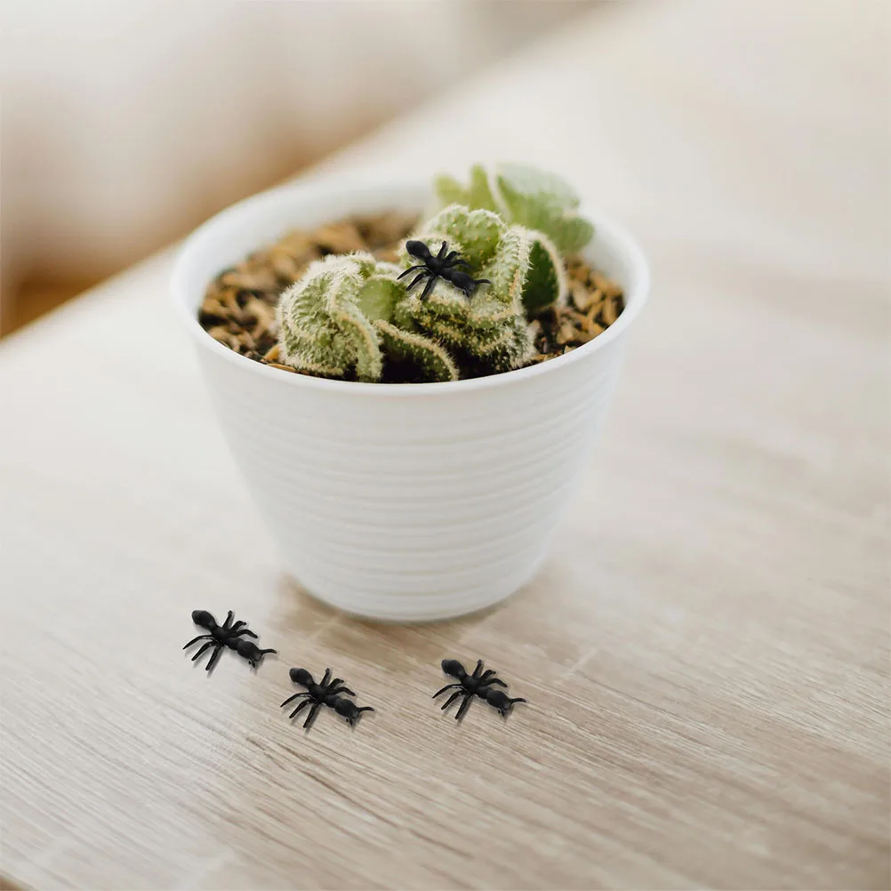 

300 шт. реалистичные скульптуры с имитацией муравьев для внутреннего и наружного макета сцены, искусственные муравьиные украшения, украшение для садового стола