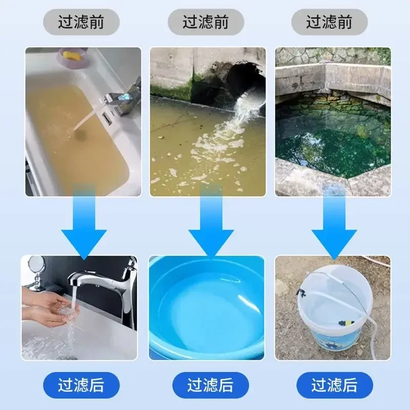 High-flow Home Direct-drinking Water Purifier with Scale Inhibitor, Removing Water Alkali & Scale Filter for Well Water Sediment