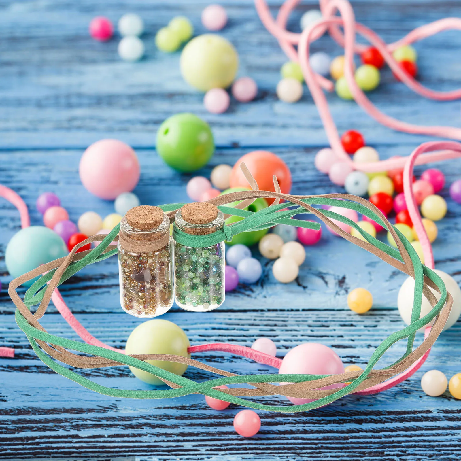 1 conjunto de contas em garrafas conjunto mini garrafas de desejos de vidro com cortiça para diy casa decoração de casamento crianças artesanato atividade garrafa charme