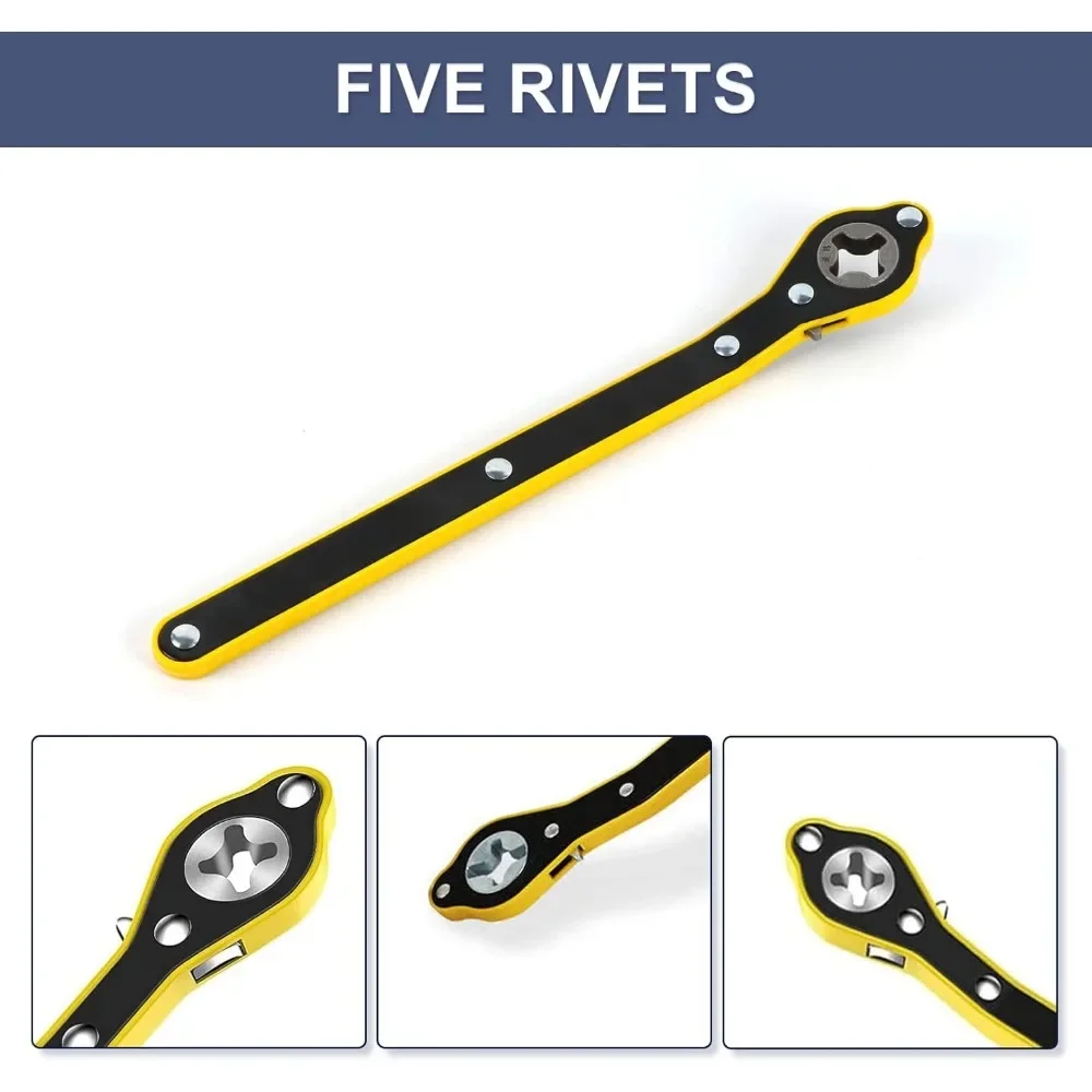 

Universal Car Jack Ratchet Wrench, Car Repair Tool with Universal Adapter for Travel/Truck/SUV