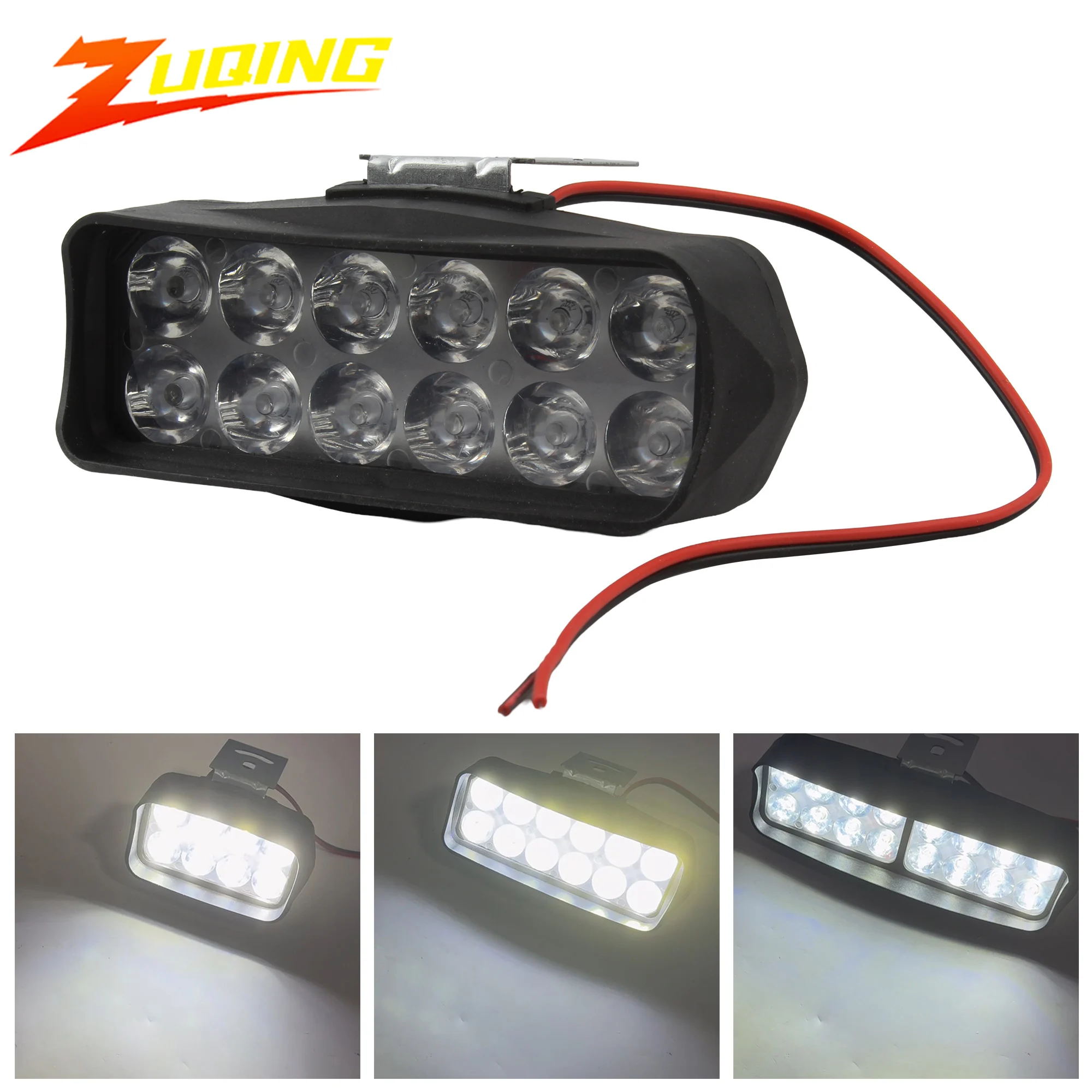 

Universal Motorcycle Front Light Spotlight Motocross 8/12/16 LED Headlight Super Bright Lamp Universal Moto Parts Enduro