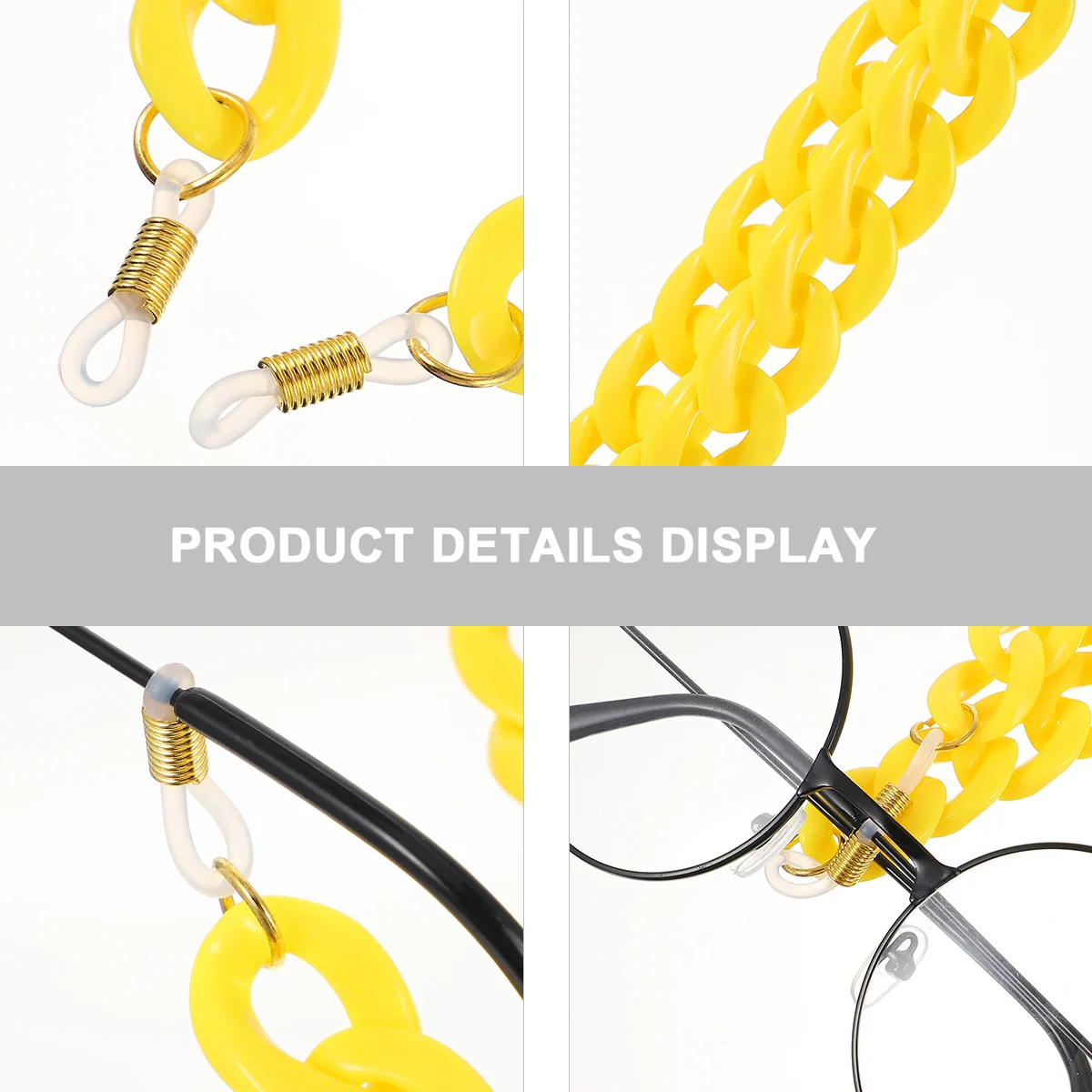 

1pc Eyeglasses Chains Mask Hanging Rope Sunglasses Chain Fashionable Pendant Glasses Accessory Durable Acrylic Slide Resistant