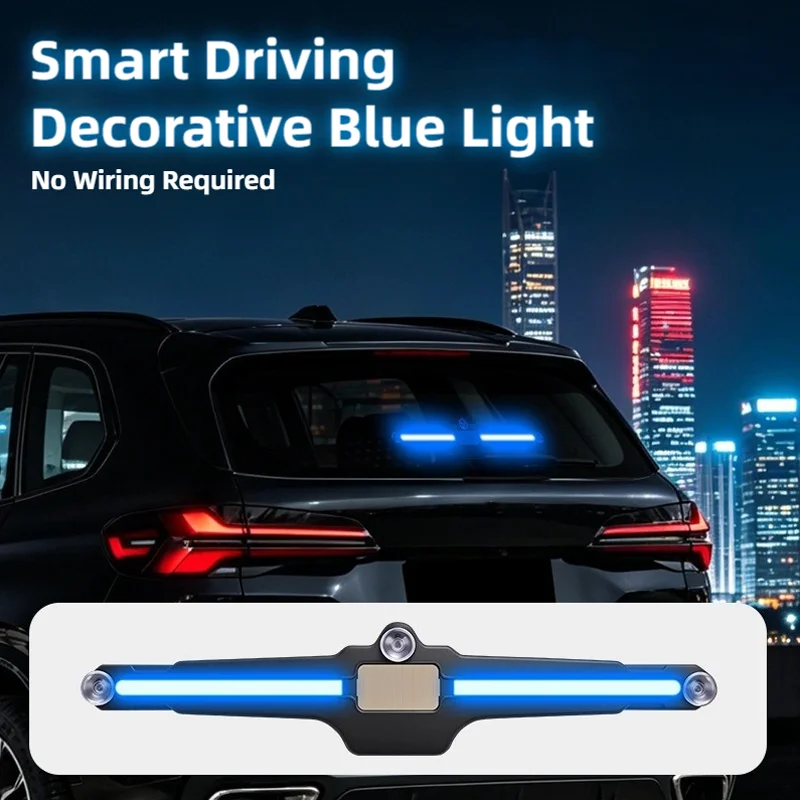 Vehicle-Mounted Wireless Induction Collision Warning Light, LED Flashing Light, Ambient Light, Suction Cup Type, universal Model