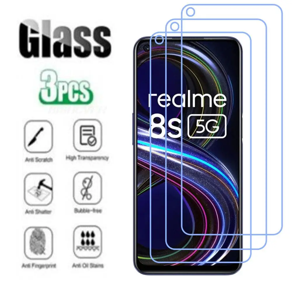 

Защитное закаленное стекло 9H для Realme 8s 5G 6,5 дюйма Realme V13 Q3i Narzo 30 5G K9X, защита экрана телефона, защитная пленка