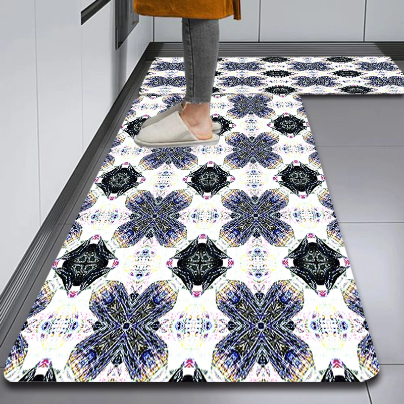 

National Style Kitchen Diatomaceous Earth Rug Super Absorbent for Kitchen Room Quick-Drying Non-Slip Door mat Home Decor Carpet