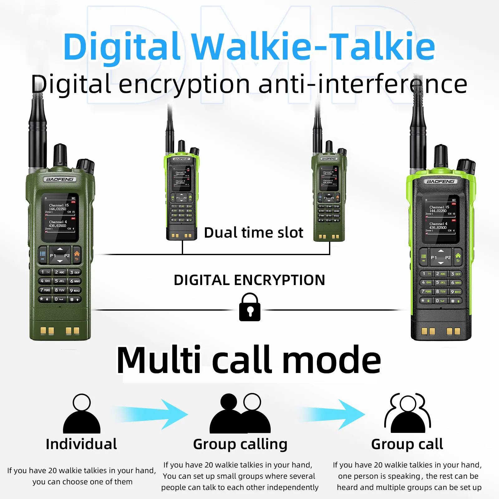 宝峰 DM-32 UV デュアルバンド 10W ハイパワー無線機 GPS搭載 大容量バッテリー ビジネス向け