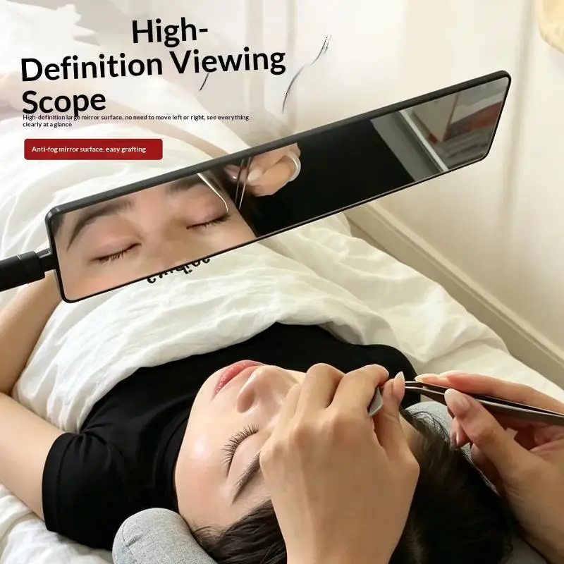 HD Anti-Fog Eyelash Extension Inspection Mirror 1Pcs Long Strip Design for Lash Artists Beauty Studio Home Grafting