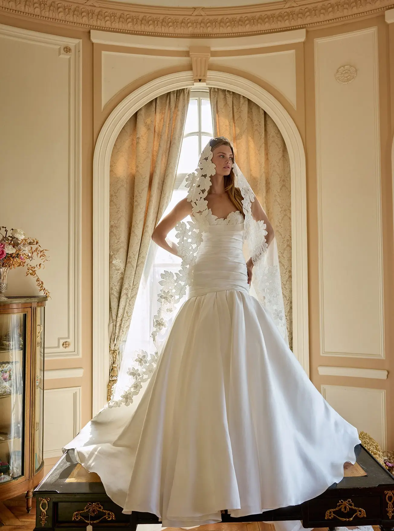 Vestido De Novia Corte Sirena Satin Wedding Dress Curvy Vestidos Feminino Elegante Para Casamento Blanco Boda Civil Alta Costura