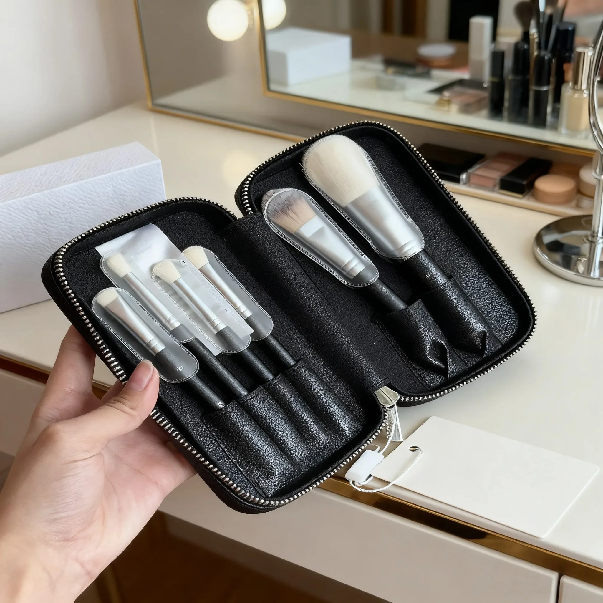 Conjunto de pincéis de maquiagem, presentes de feriado de luxo para esposa, namorada, dseries, base, pincel, delineador, sombra, conjunto de maquiagem