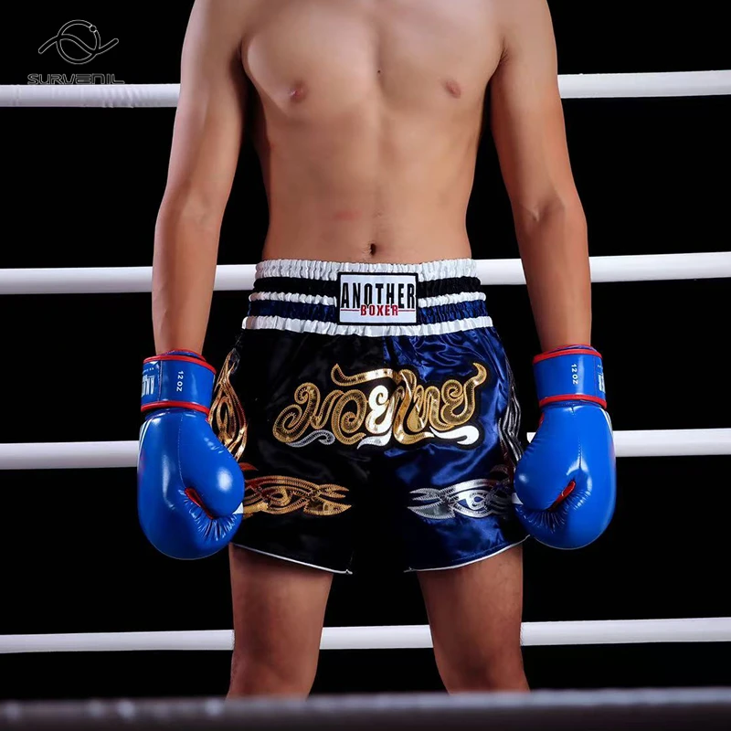 

Short Muay Thai Men Women Stylish Thai Boxing Shorts Child Martial Arts MMA Gym Wear Fighter Grappling Fight Kickboxing Shorts