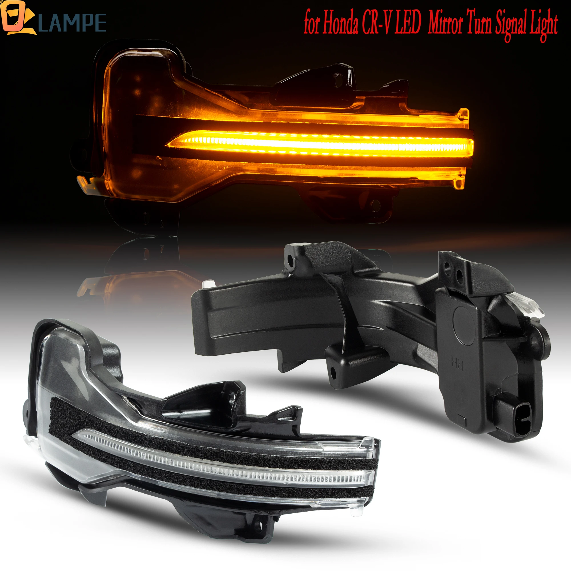 

2PCS LED Side Mirror Turn Signal Light Indicator for Honda Accord 2013-2017 CR-V Odyssey XRV HRV City Jazz Fit Spirior 2015-2019