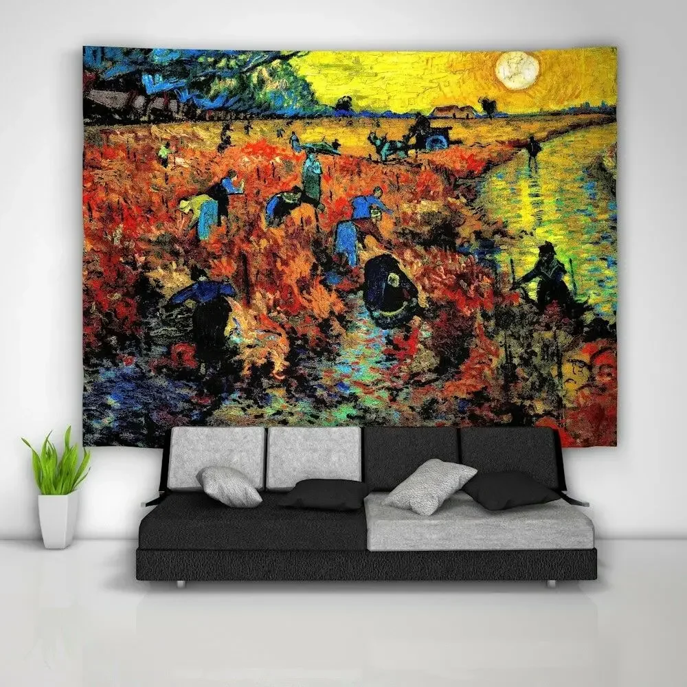 Custom Van-gogh Wandteppich Kunst Wandbehang Tisch Bettdecke