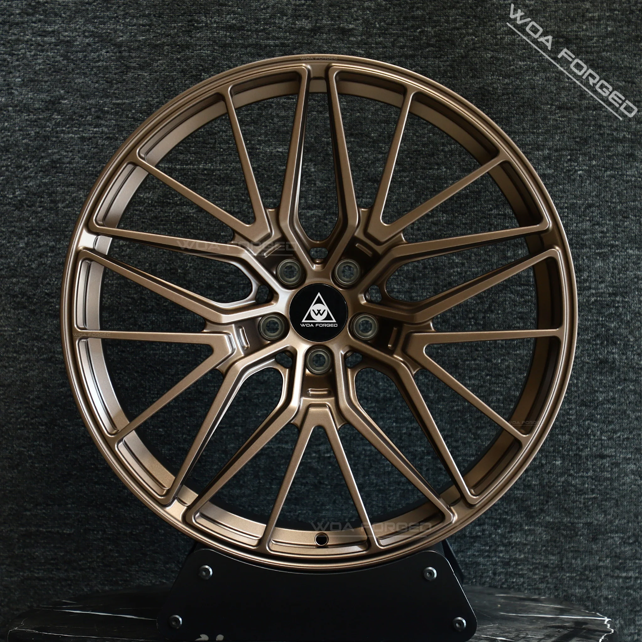 

Customized 35mm Deep Dish Forged Aluminum Wheels Lightweight Stylish Smoky Sports Design New Passenger Car Wheels Regamaster WOA