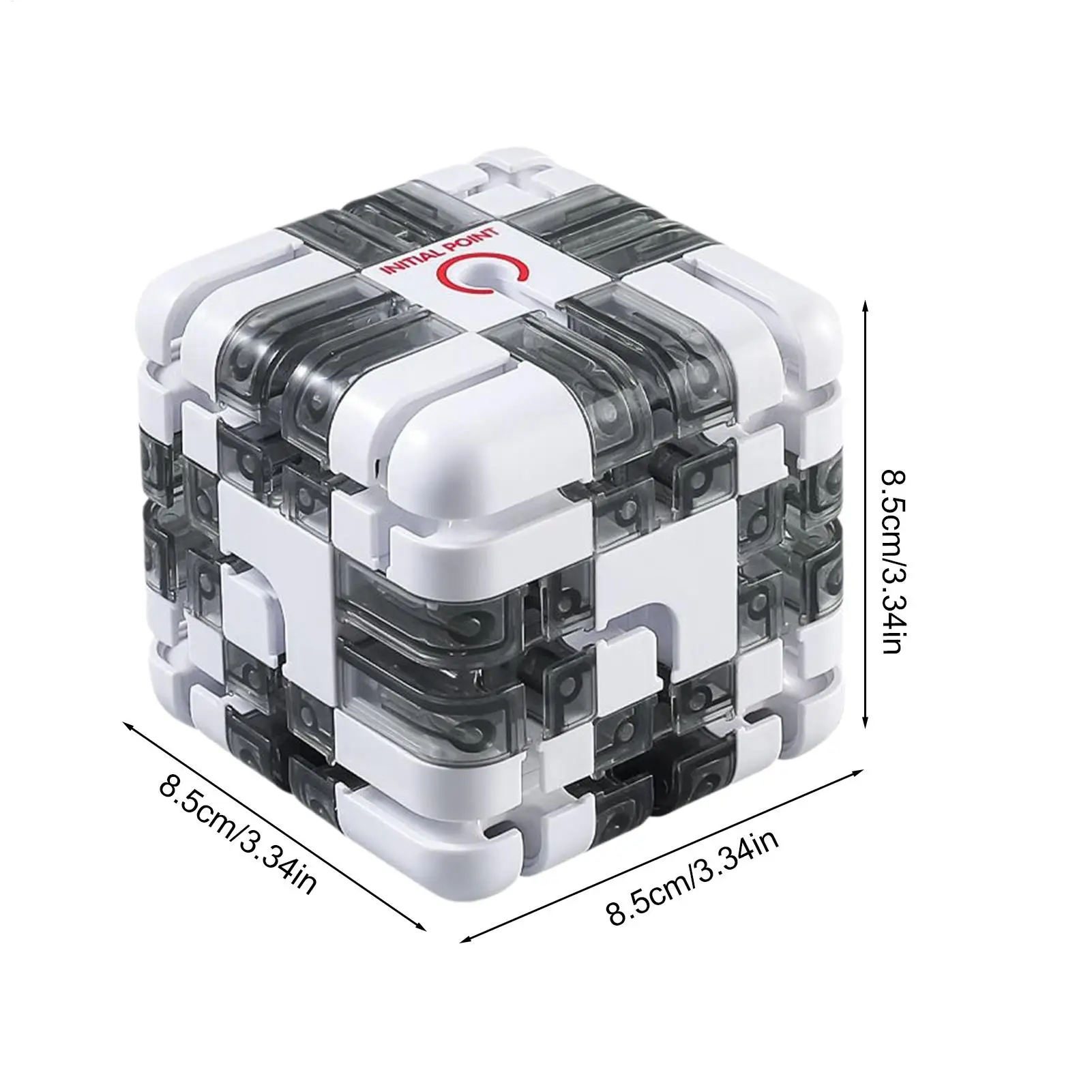 3D回転迷路キューブパズル 頭脳ゲーム 集中力トレーニングチャレンジ 教育玩具 子供 大人 ストレス解消ギフト