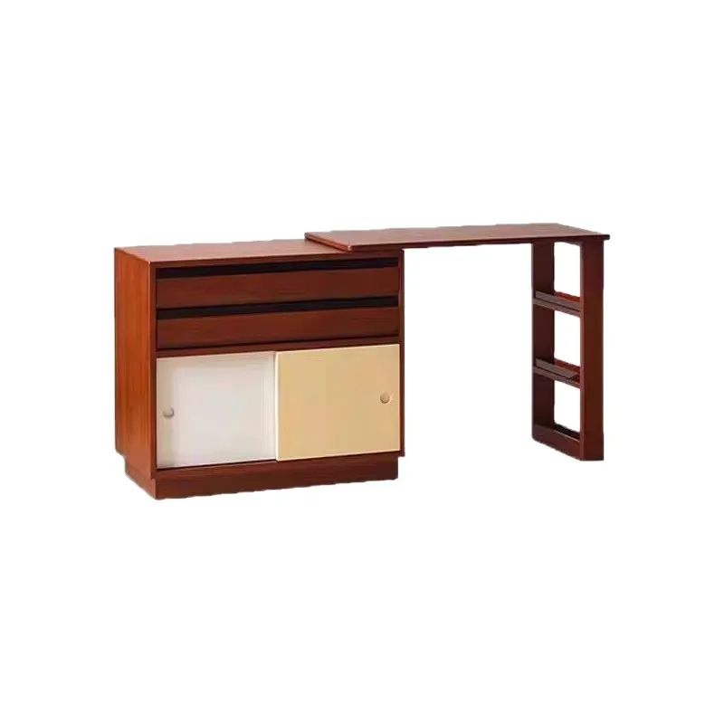 

Nordic retro solid wood chest dresser integrated simple creative storage cabinet