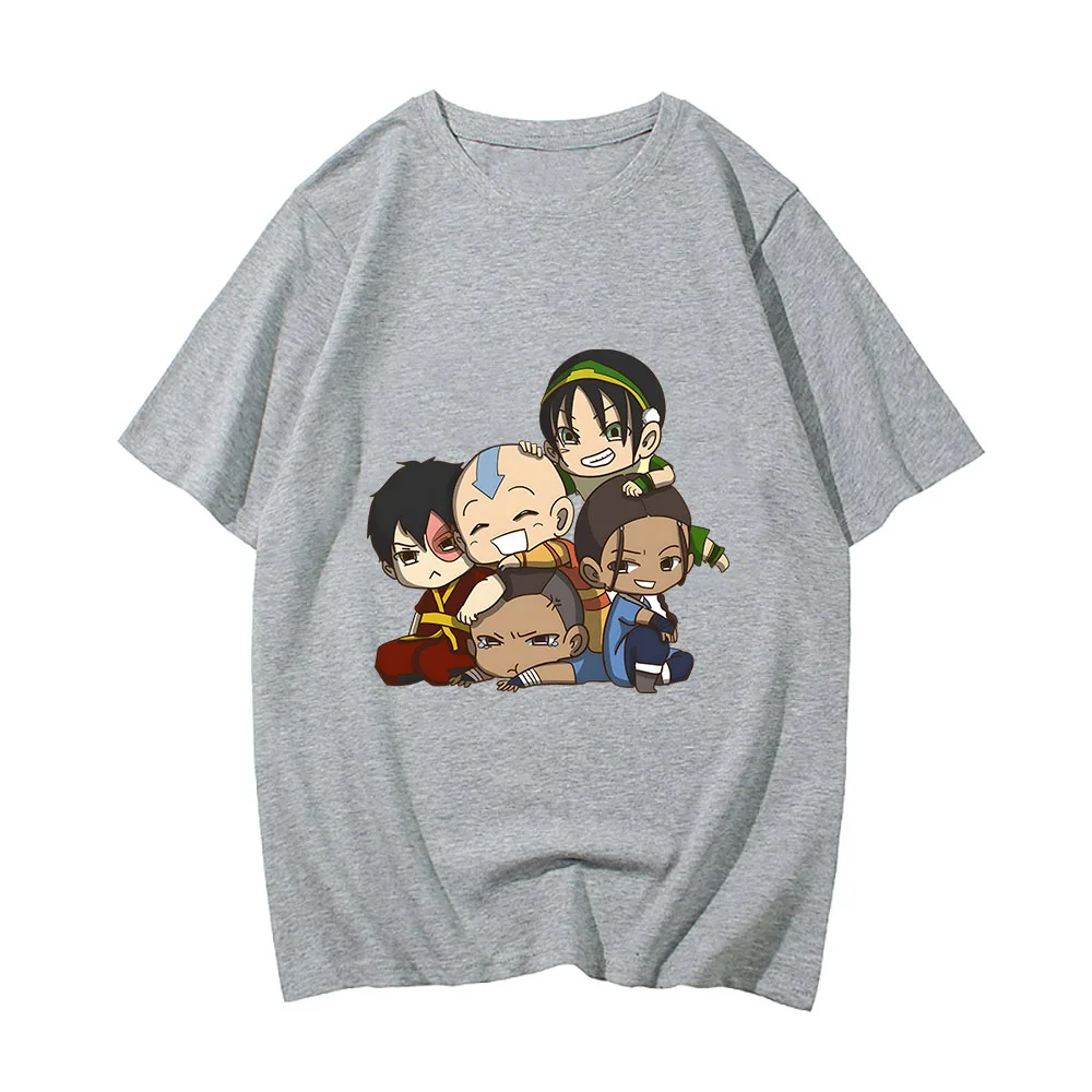 Avatar The Last Airbender The Jasmine Dragon Tea Shop T-shirt Cartoon Print Cotton Tee-shirt for Spring/Summer High Quality Tees