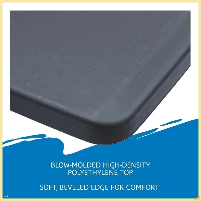 Mesa dobrável pessoal clássica resistente (altura ajustável) + mini fritadeira de ar de 2,1 Qt